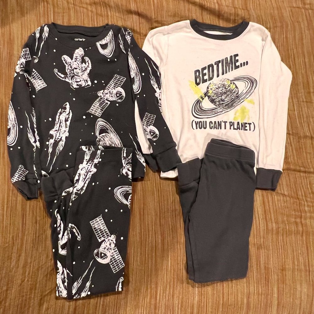 Kids Space Pajamas Bundle 5T